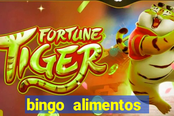 bingo alimentos para imprimir